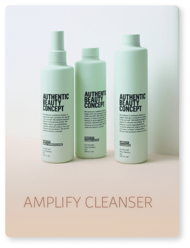 Amplify Cleanser Auténtico concepto de belleza para el volumen