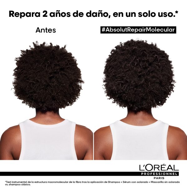 Shampoo reparador Absolut Repair Molecular para cabello muy dañado 300 ml - Imagen 2